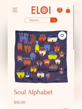 Eloi Soul Alphabet Scarf